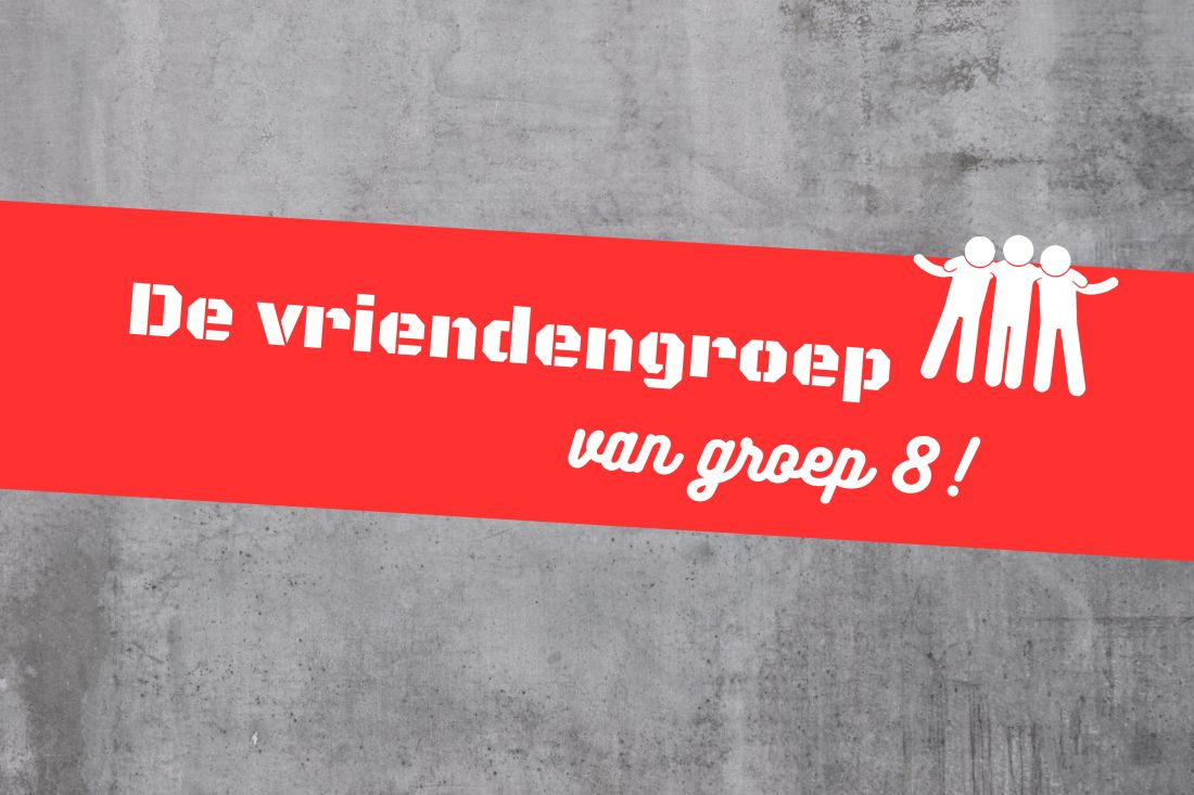 De vriendengroep van groep 8